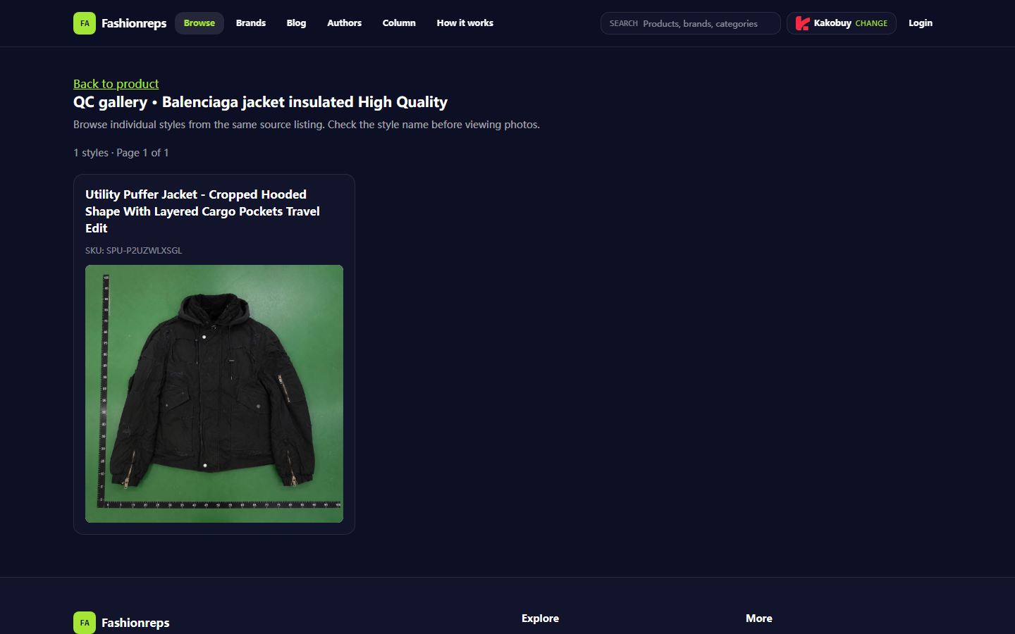 Fix Balenciaga Jacket Listing Mismatches from Brand to QC