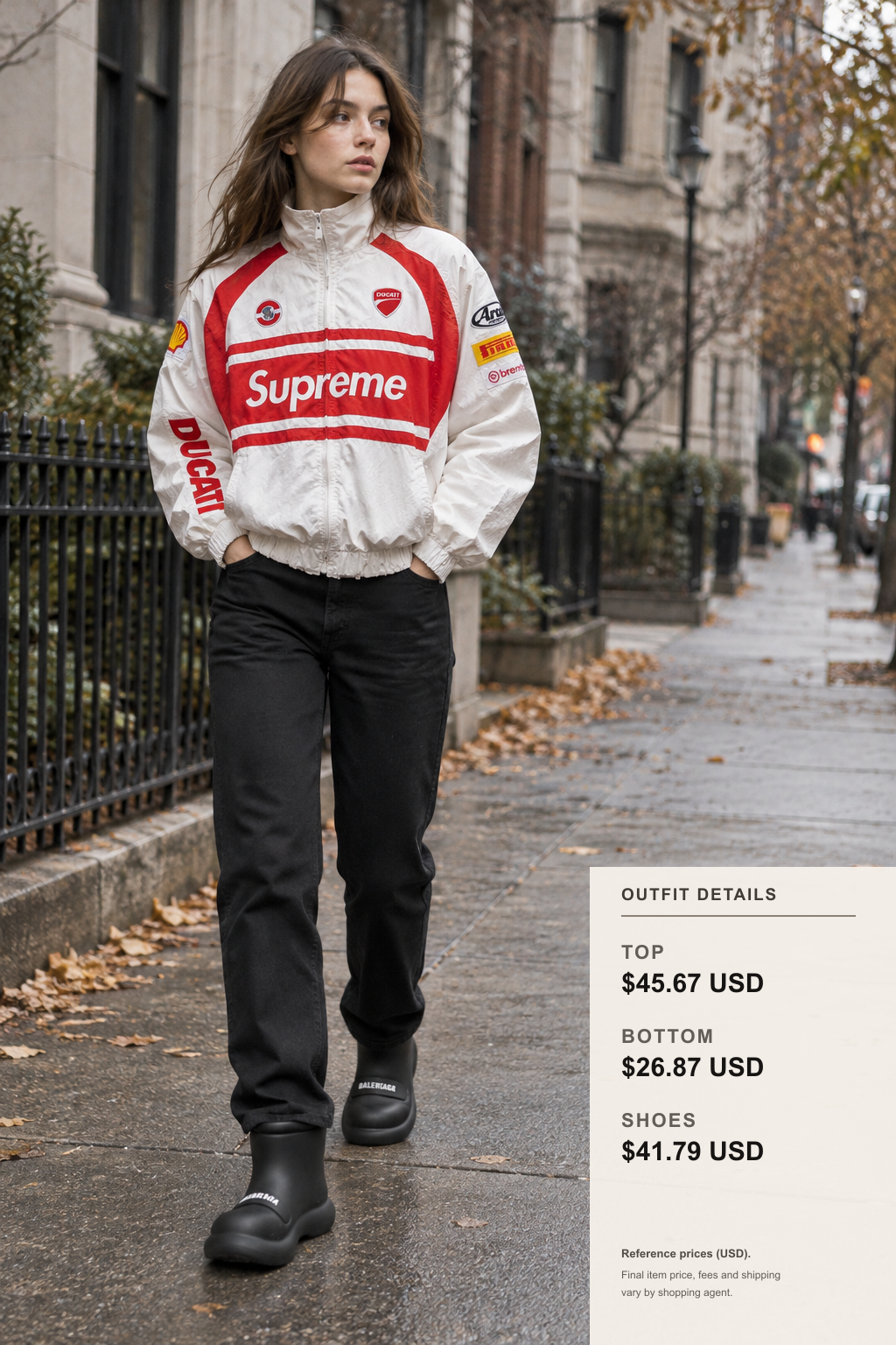 Celine Jacket Fall Layering: 3 Easy Outfits outfit 1 full-body street style for fashionreps