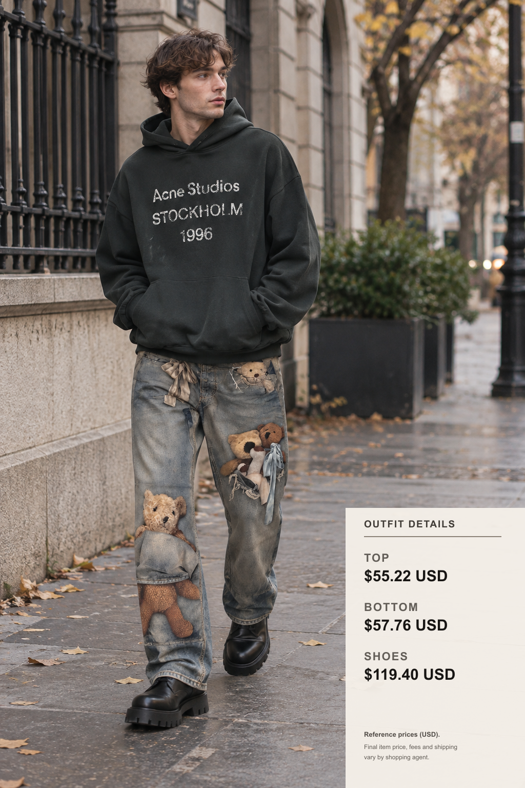 acne studios Knitwear: 3 Fall-Winter Looks outfit 1 full-body street style for fashionreps