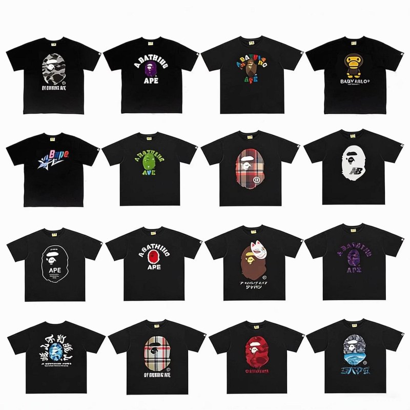 Bape Classic Monkey Print T-Shirt Collection Review: Picking One of 80 Colourways Without Seeing the One You Get