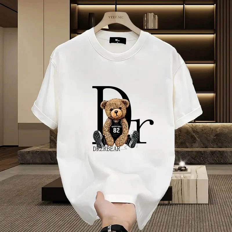 Dior Bear Graphic White T-Shirt Review: 230 g Cotton, Loose Fit, Tested in Rotterdam