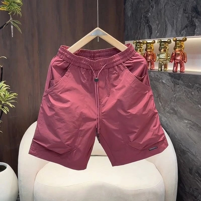 Foreign Trade Red Shorts in Everyday Casual Style Review: A $4.93 Drawstring Summer Short, Tested on the Rotterdam Bench