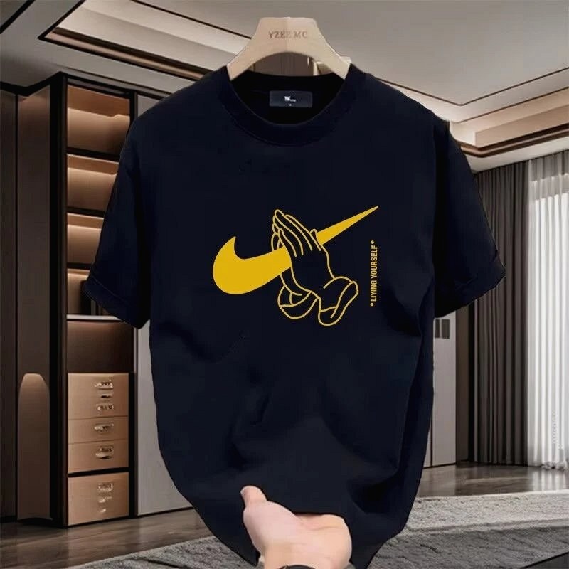 Nike Black Tee Review: Ruler-Shot Measurements and Two Wear Days on the $4.18 Praying-Hands Crew