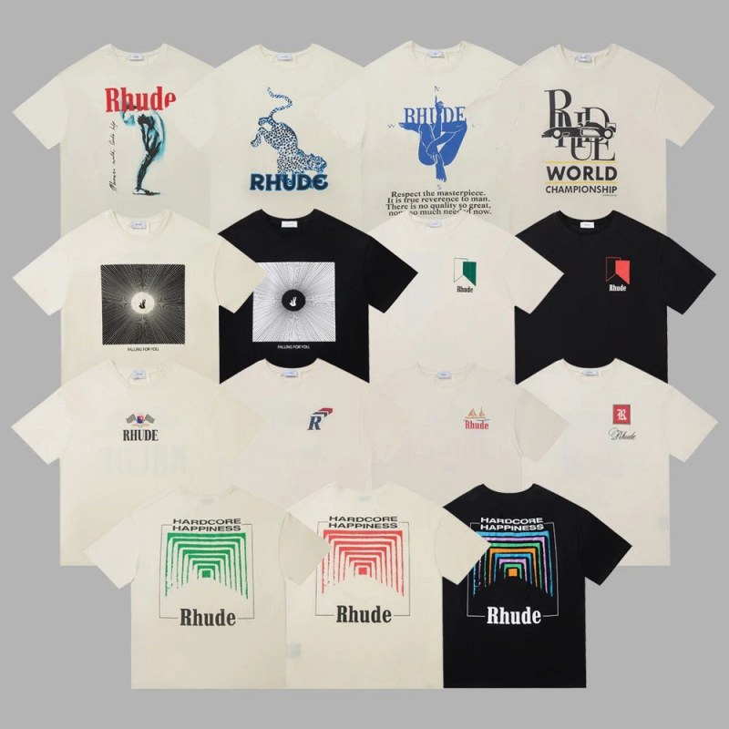 Rhude Multicolor T-Shirt Collection Review: One Apricot Tee, Two Working Days, and a 1-3 cm Gap