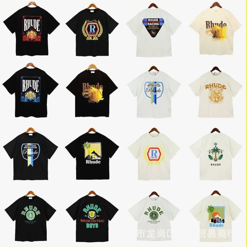 Rhude Trendy T-Shirts Review: 240g Cotton, Loose Cut, Printed Chest Graphics